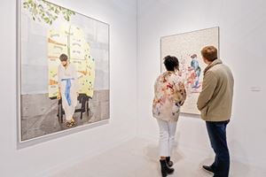 Hugo McCloud and Shahzia Sikander, <a href='/art-galleries/sean-kelly/' target='_blank'>Sean Kelly</a>, The Armory Show, New York (5–8 March 2020). Courtesy Ocula. Photo: Charles Roussel.